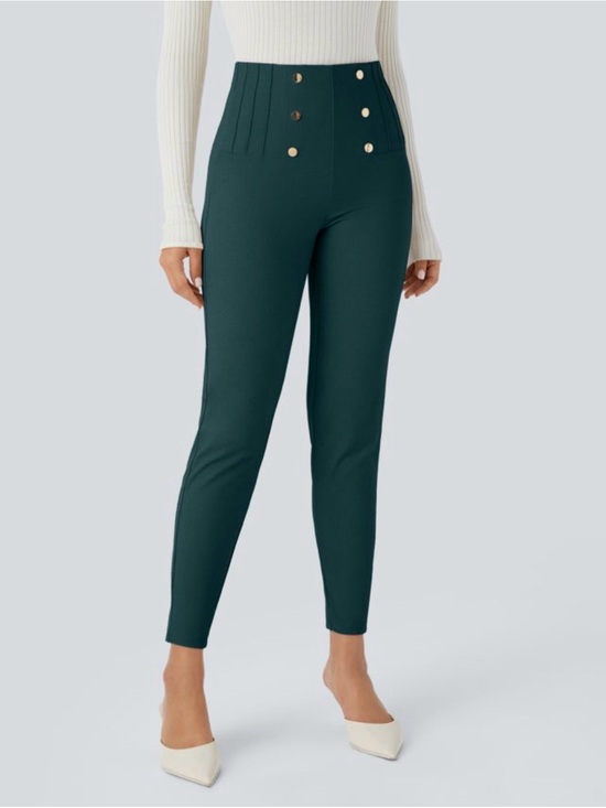 HALARA Pants - Halara Flex Luxe NWT Size Medium Dark Sea High Waisted Tummy Control Pants